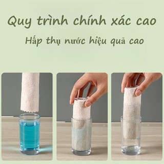 Khăn Lau Xơ Mướp 5m Cao Cấp - Thấm hút tốt, chống dầu mỡ hiệu quả, dùng lau nhà bếp và nhiều bề mặt