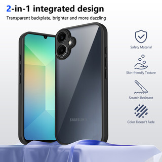 Dành cho Samsung Galaxy A06 4G / 5G / A07 Ốp điện thoại cứng trong suốt Khung silicon mềm chống rơi mỏng