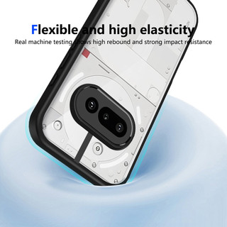 Không có gì Điện thoại NothingPhone 3A Ốp lưng cứng trong suốt Khung silicon mềm Chống rơi Vỏ mỏng chống sốc