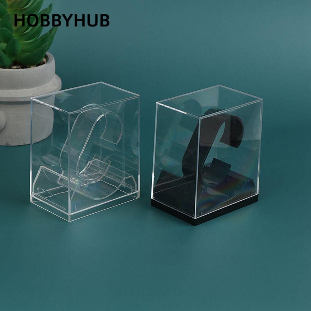Đồng hồ đeo tay trong suốt HOBBYHUB, Kệ trưng bày chung Giá đỡ trưng bày đồng hồ, Hộp đựng đồ trang sức di động đa chức năng bằng nhựa