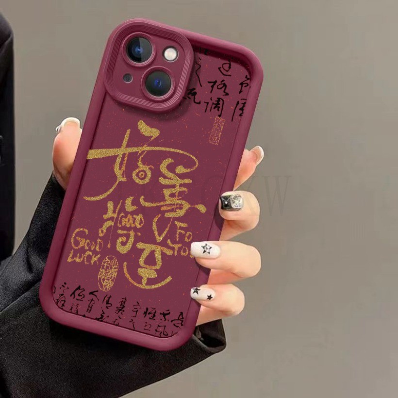 Tương thích với Redmi A5 15 15C 13 14C K40 Gaming K30 K20 Pro Redmi Note 15 Pro + Luckey And Peace Charm Silicone Soft Cover