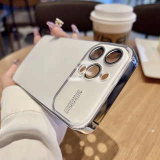 Dành Cho IPhone 17 16 15 14 13 12 Pro Max Có Ống Kính Kính Bảo Vệ Phim Ốp điện thoại Có logo Cửa Sổ Lớn Giây Thay Đổi iPhone 17 AG Mờ Chống Vân Tay Cứng Thích Hợp
