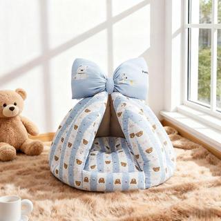 Giường cho chó bán kín, Tổ Sofa cho chó bí ngô mềm mại ấm áp, Giường cho thú cưng làm dịu cho thú cưng nhỏ vừa lớn