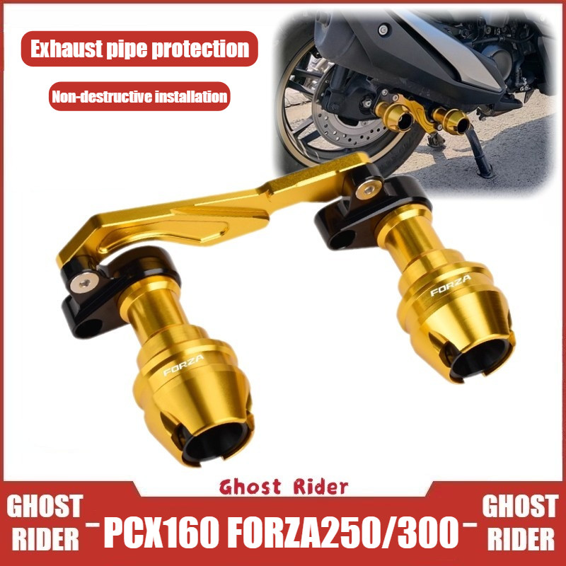 Dành Cho Xe HONDA PCX160 FORZA250 FORZA300 NSS350 Bảo Vệ Ống Xả Thanh Chống Rơi Thanh Trượt