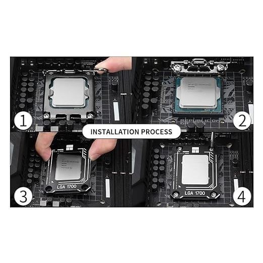 Khung Chống Cong CPU Intel Hợp Kim Nhôm, Đi Kèm Miếng Đệm Cách Điện An Toàn, Tháo Lắp Đơn Giản, Chất Lượng Tốt, Hỗ Trợ C