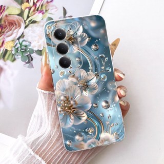 Dành Cho Xiaomi Redmi 15 4G Ốp Lưng 171mm Phiên Bản Toàn Cầu Vỏ Hoa Phổ Biến Đá Cẩm Thạch Trong Suốt Silicon Mềm Funda Cho Redmi15 4G Vỏ Điện Thoại