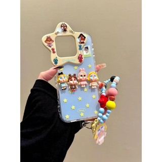 Ốp điện thoại di động khung gương ngôi sao năm cánh dễ thương Thích hợp cho iPhone17 16 15 14 13 Pro Max Bảo vệ Camera chống sốc Ốp lưng cứng chống rơi