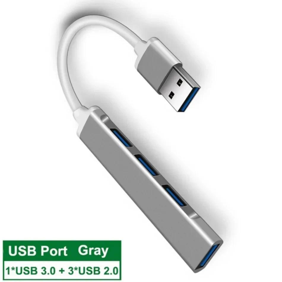 4 trong 1 USB 3.0 HUB Tốc Độ Cao USB3.0 OTG 4 Cổng USB C HUB Đa Bộ Chia Adapter Cho Xiaomi Lenovo Macbook Pro Phụ Kiện