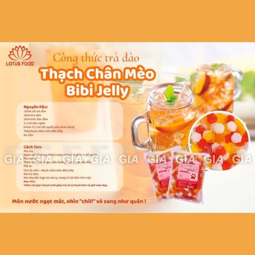 Thạch Lotus chân mèo Paw Cat bịch 1.5kg