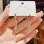 Bông tai hình học zircon thời trang cao cấp