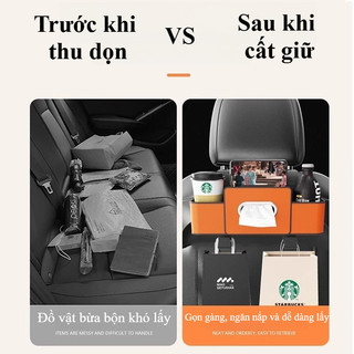 Hộp Lưu Trữ Sau Ghế Ô Tô - Vật Liệu Chống Trầy, Dễ Lắp Đặt, Giúp Xe Gọn Gàng & Ngăn Nắp