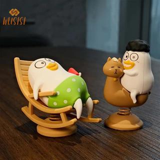 [WUSISI] Vịt Liu Nhỏ Vui Nhộn Đồ Trang Trí Ô Tô Tượng Hoạt Hình Vịt Liu Nhỏ Trang Trí Ô Tô Bộ Sưu Tập Dễ Thương Xe Bobblehead Hình MỚI