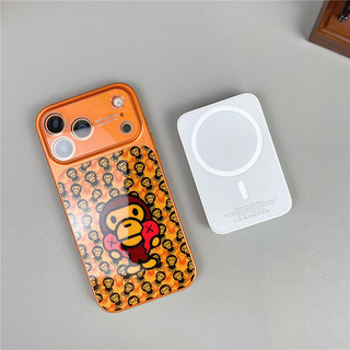 Thay Đổi Nhanh 17 Series Trừu Tượng Ngụy Trang Khỉ Từ Tính Ốp Lưng Điện Thoại iPhone 17 16 15 14 Pro Max