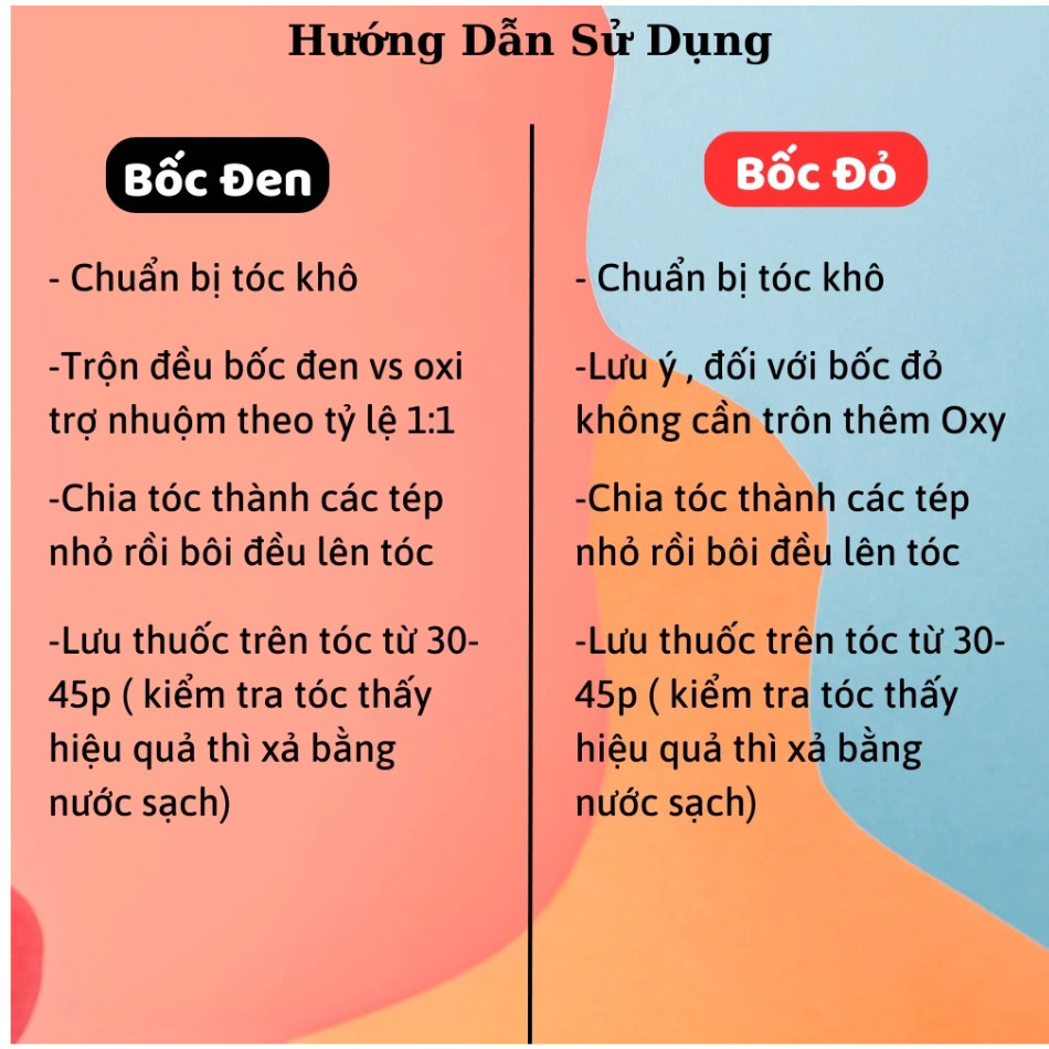 Thuốc bóc đen tóc TNT PLUS - Bóc màu Đen , bóc màu đỏ TNT | Trunghair