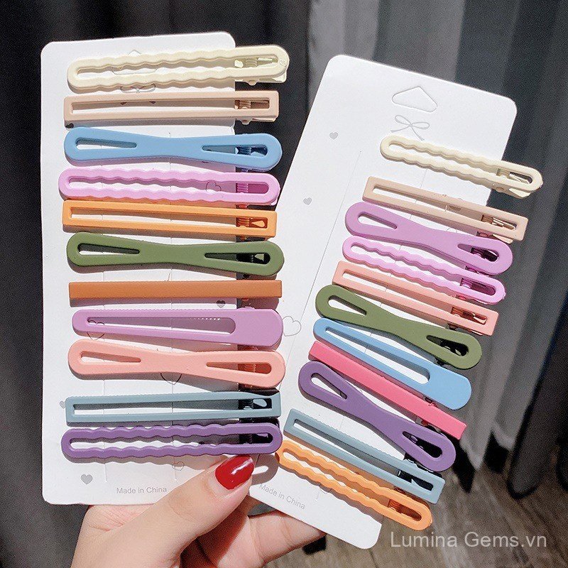 Kẹp tóc influencer phong cách mới mốt cho cô gái, kẹp đơn giản phù hợp với mũ đội đầu nữ