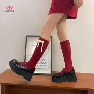 HWTRE All-Star Giáng Sinh Màu Đỏ, Cashmere & Nhung Retro Y2K, Ấm Áp Cho Mùa Đông