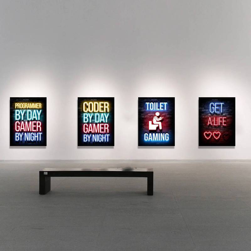 Trò Chơi Game Trích Dẫn Truyền Cảm Hứng Canvas Tranh Nghệ Thuật Trang Trí Tường Nhà Canvas Poster