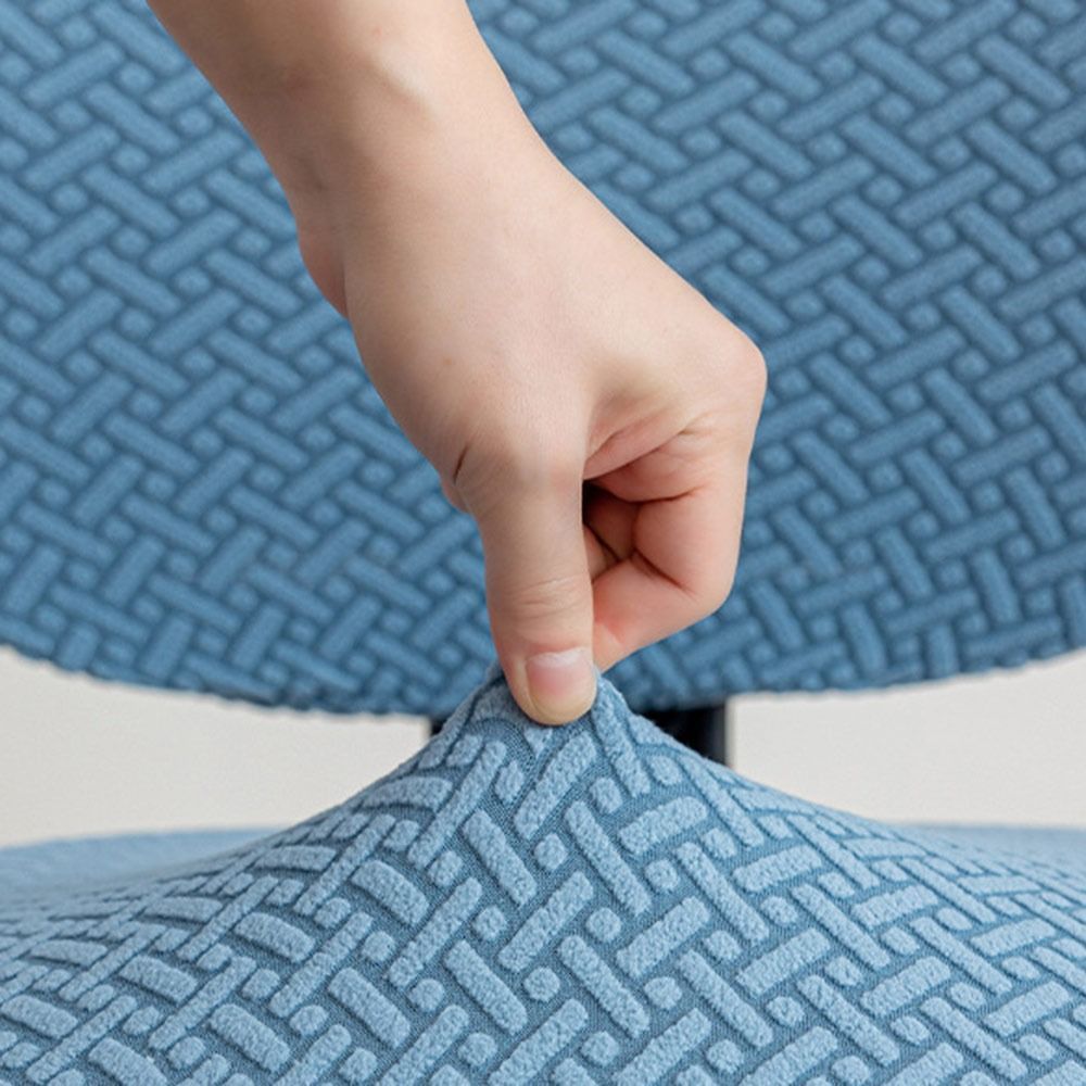 BAMBOOB 2 Cái / bộ Vỏ Ghế Văn Phòng Chia, Vỏ Ghế bành Jacquard chống bẩn co giãn, Hiện đại ​Thoáng khí​ Vỏ bọc ghế xoay có thể tháo rời đàn hồi cho gia đình & văn phòng