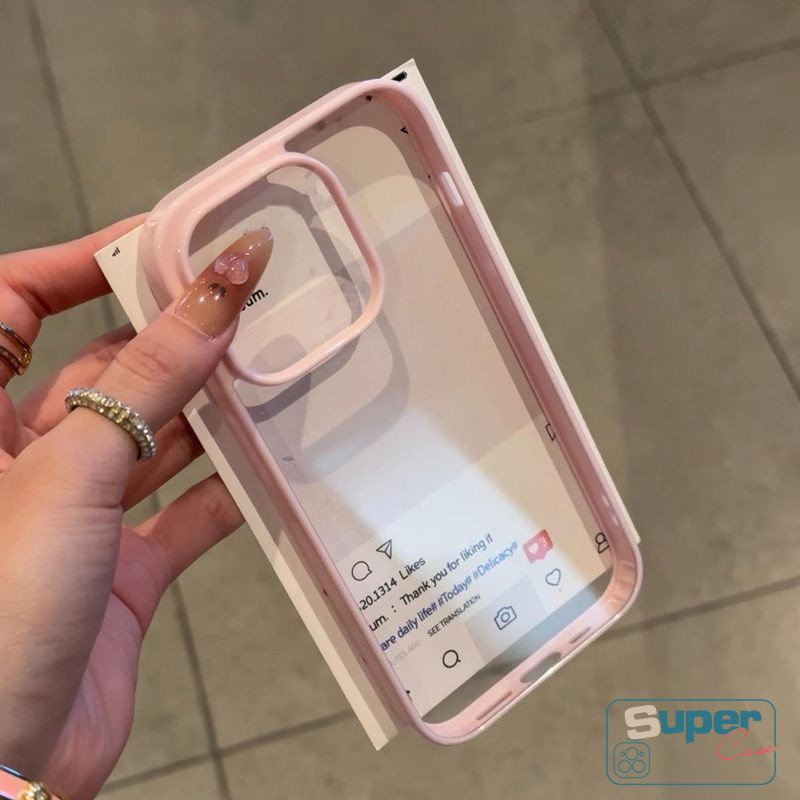 Ốp Lưng Tương Thích Cho iPhone 17 16 13 15 12 11 14 Pro Max Air 14 16 15 Plus Thời Trang Macaron Màu Sắc Đơn Giản Nhiều Màu Sắc Sang Trọng Acrylic Cover