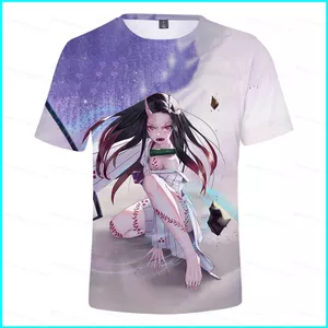 Áo Thun Giáo Team Demon Slayer Nam Nữ Featuring Tanjirou &amp; Nezuko, Tay Ngắn