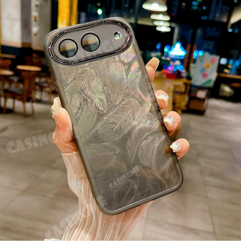 TECNO Spark 40 5G 2025 Vỏ mềm silicon họa tiết lông vũ lấp lánh cho TECNO Spark40 40Spark Spark 40 40C 40 C 4G 5G 2025 Vỏ điện thoại chống sốc Vỏ bảo vệ ống kính máy ảnh