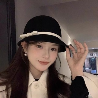Mũ Top Hat Retro Phong Cách Audrey Hepburn, Chất Liệu Giả Len, Thu Hút Mọi Ánh Nhìn