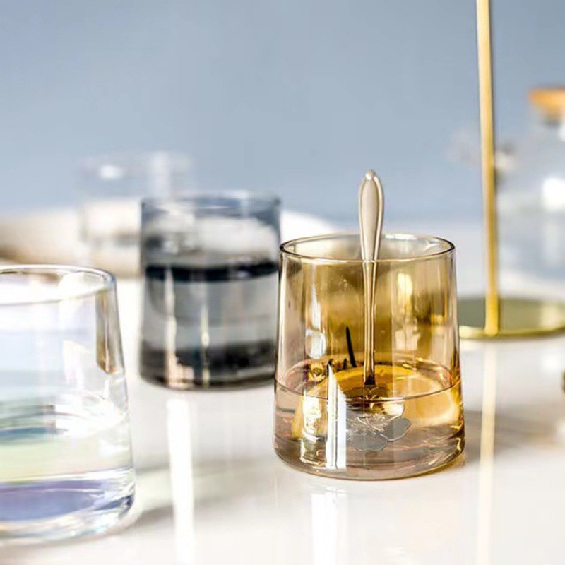 Trong Suốt Whisky Trong Suốt Giá Trị Cao Thủy Tinh Hình Thang Cốc Nước Thủy Tinh Nước súc Miệng Đơn Giản Kính B & B Khách Sạn Rượu Thủy Tinh Pha Lê