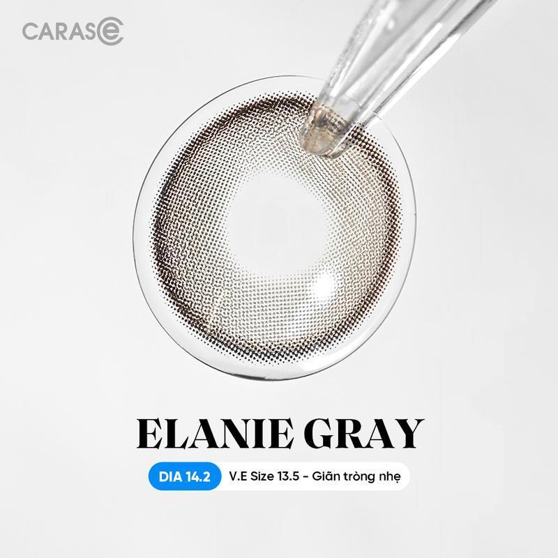 [1 chiếc] Kính áp tròng khoá ẩm 1 Ngày Màu Xám Tro Ánh Xanh CARASE, Lens cận ELANIE GRAY