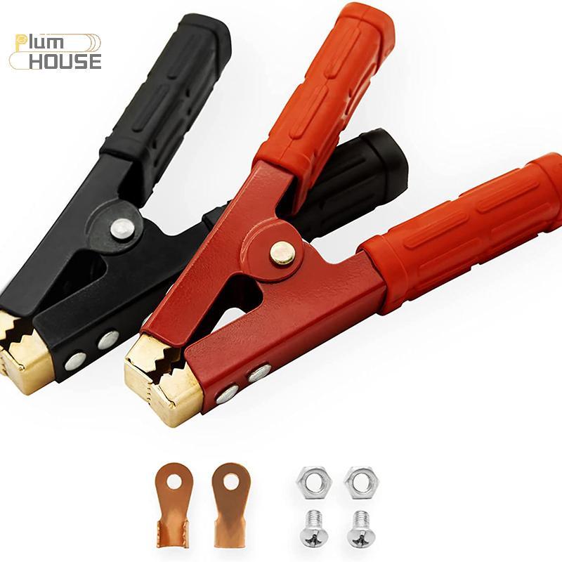 PlumHOUSE 2 Chiếc 1000A Nặng Đồng Cá Sấu Kẹp Thiết Bị Đầu Cuối Kiểm Tra Pin Điện Cá Sấu Kẹp Cho Jumper Cáp Tăng Cường VN
