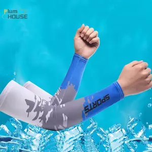 Găng tay chống nắng PlumHOUSE Ice Silk với thiết kế tay cuff UV và chống trơn trượt, phù hợp cho thể thao ngoài trời như đi xe đạp