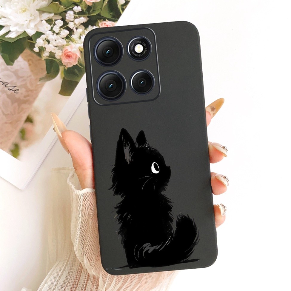Ốp lưng Motorola Moto G86 Power 5G Vỏ silicon hình mèo dễ thương thời trang hình bướm ngộ nghĩnh