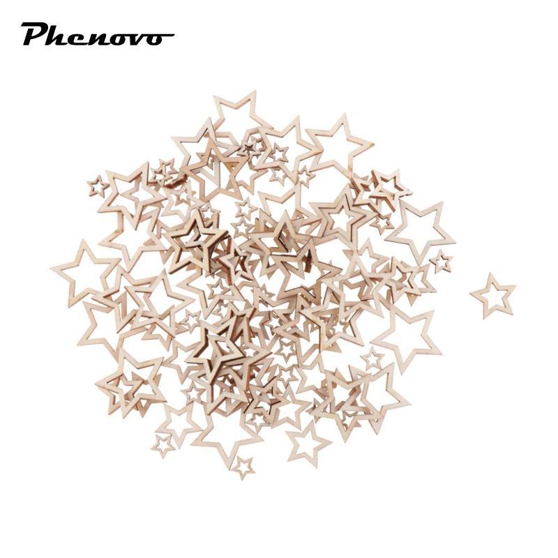 100 Miếng Hình Trái Tim Trống Rỗng Đồ Trang Trí Bằng Gỗ - | Shopee Việt Nam