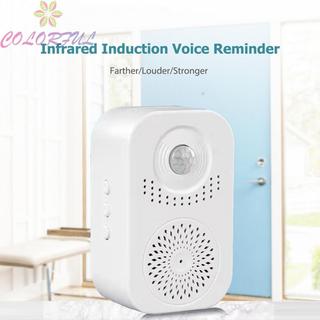 【COLORFUL】Business Detector Door Chimes Intelligent Motion Sensor Wide Applications White