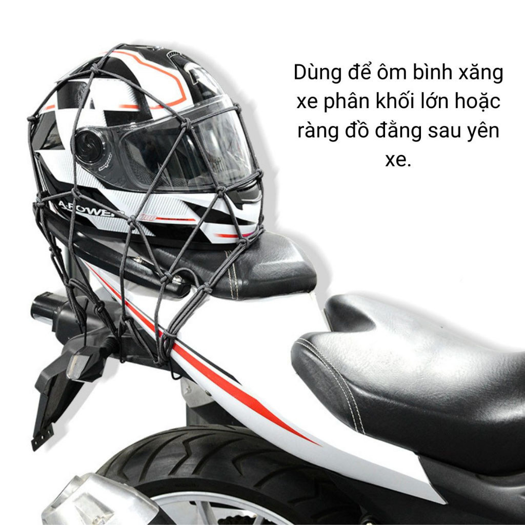 M6B Lưới Thun Ràng Đồ Moto, Xe Máy Đi Phượt Tiện Dụng MALAN