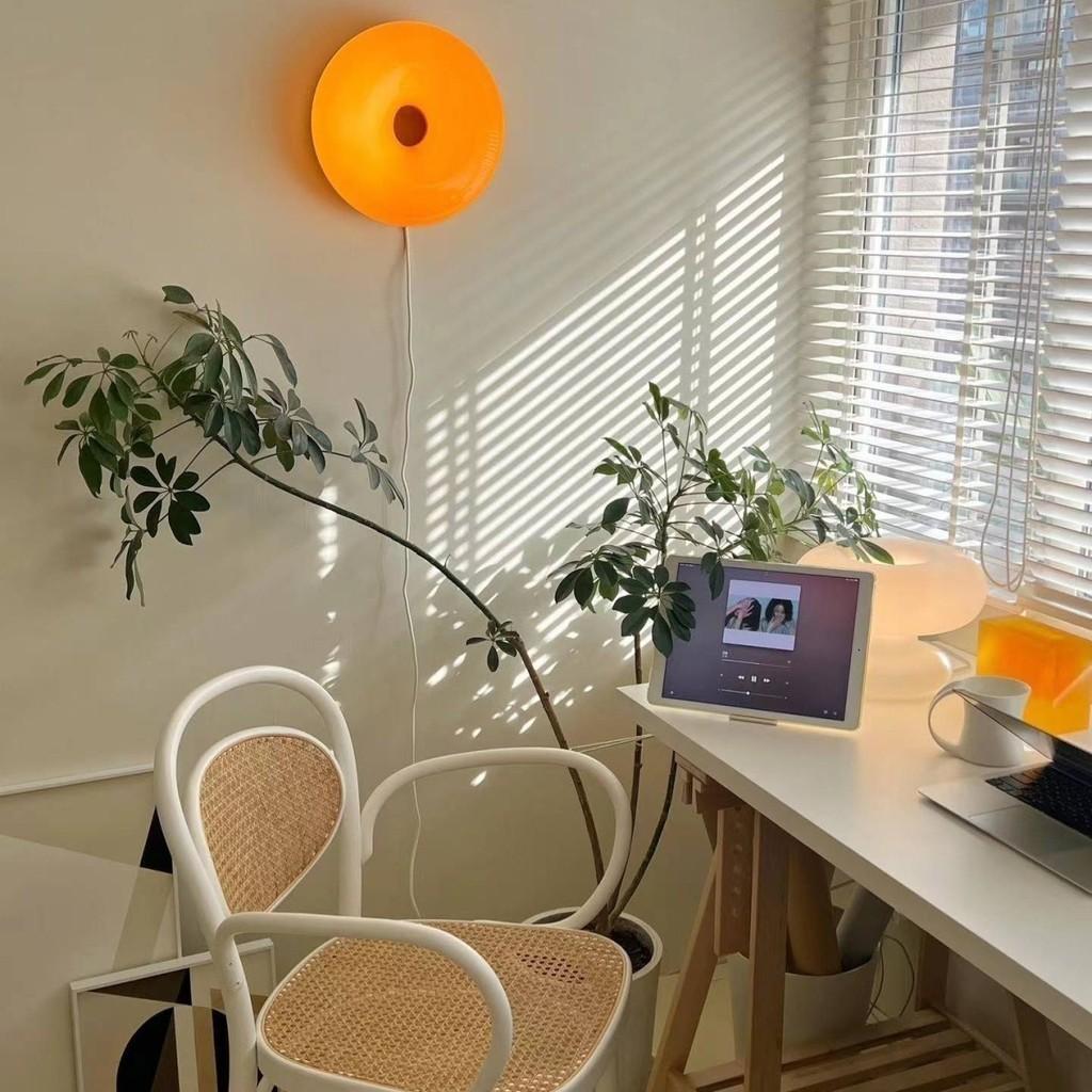【Đèn Donut Ngọt Ngào】Đèn Tường Phòng Ngủ Kiểu Pháp - Đèn LED Không Khí Lãng Mạn, Đèn Ngủ Trang Trí Độc Đáo