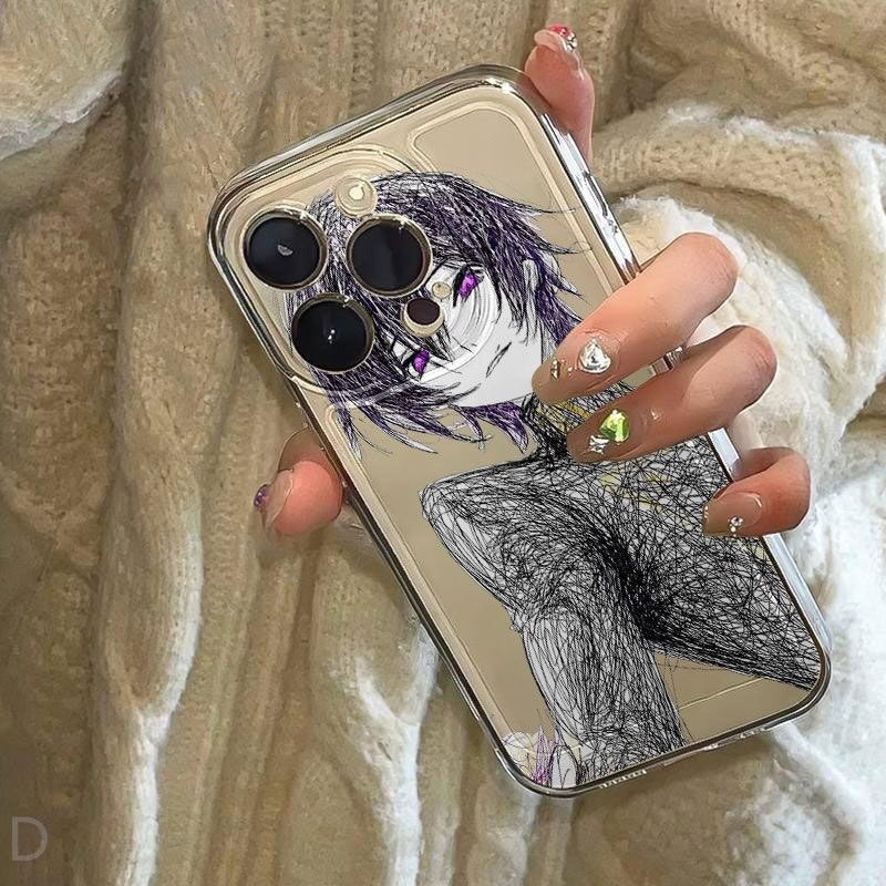Phim Hoạt Hình Truyện Tranh Mã Geass Vỏ Cho IPhone 15 12 13 14 Pro Max Plus Vỏ Điện Thoại Mềm Trong Suốt TPU Chống Sốc Trong Suốt Anime Nhật Bản