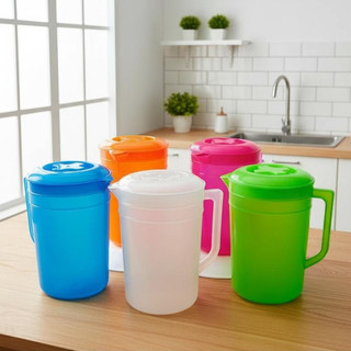 Ca Nhựa PP Có Nắp Nhiều Màu – Ca Đựng Trà Đá, Nước Lạnh 1200ml–2500ml Giá Rẻ