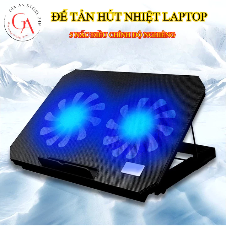 Đế giá đỡ quạt tản hút nhiệt N99 laptop máy tính bền tốt - quạt tản nhiệt to chạy êm làm mát cực nhanh