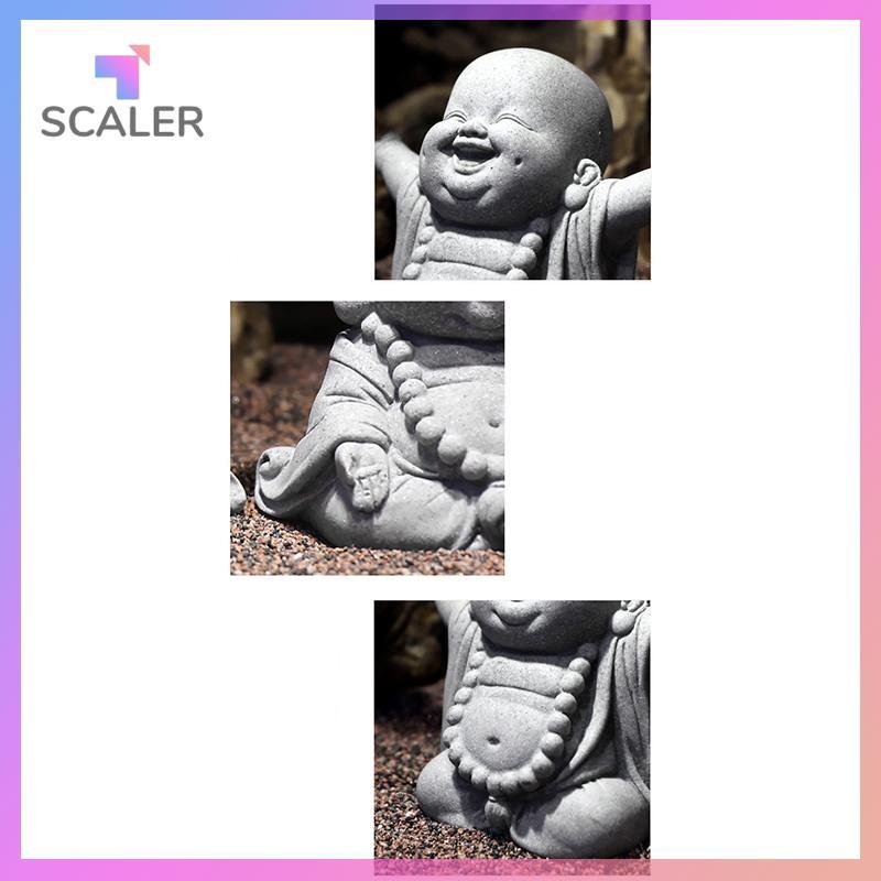 SCALER Lapis Lazuli Nhỏ Monk Mô Hình Đồ Trang Trí Linh Vật Để Bàn Trang Trí Đồ Trang Trí Sáng Tạo Micro-Landscape.