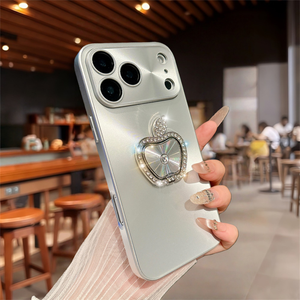 Ốp điện thoại Flash Diamond Stand cho IPhone 17 Pro Max 16 12 13 14 15 Pro Max 15 16 plus Vỏ có Camera Bảo vệ toàn diện Vỏ chống sốc Vỏ cứng Vỏ bảo vệ điện thoại