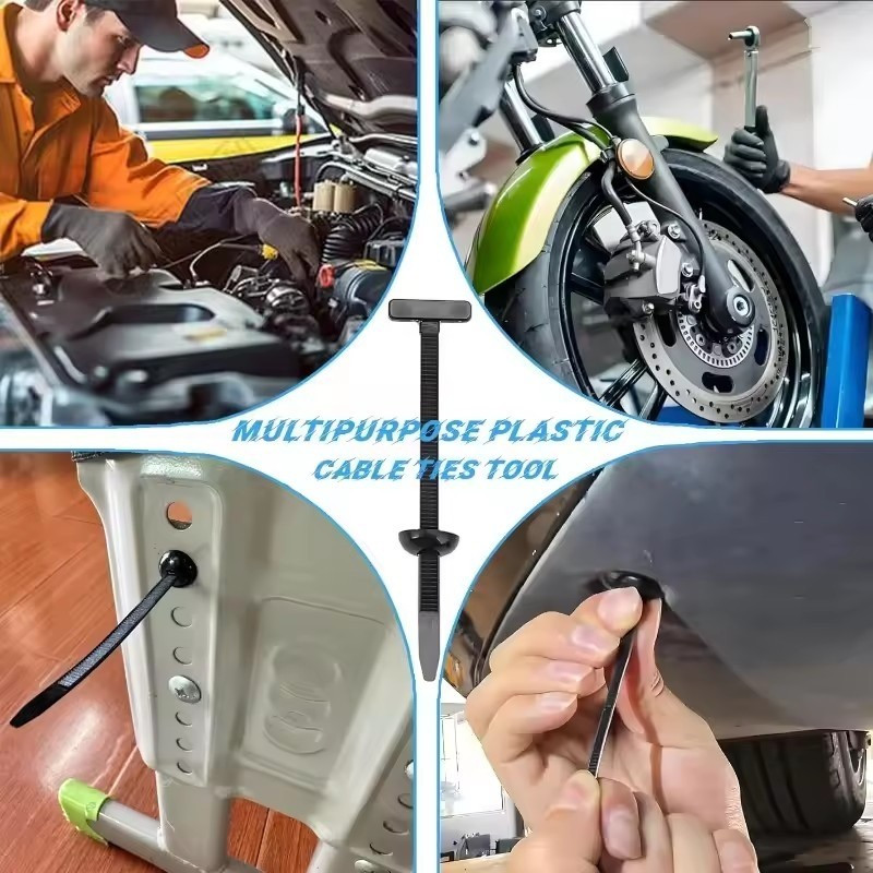 10 / 20 / 40 Bộ Dây Buộc Cáp Nylon Đa Năng / Kẹp Dây Bảo Vệ Động Cơ Ô Tô / Dây Buộc Zip Tự Khóa Chịu Lực