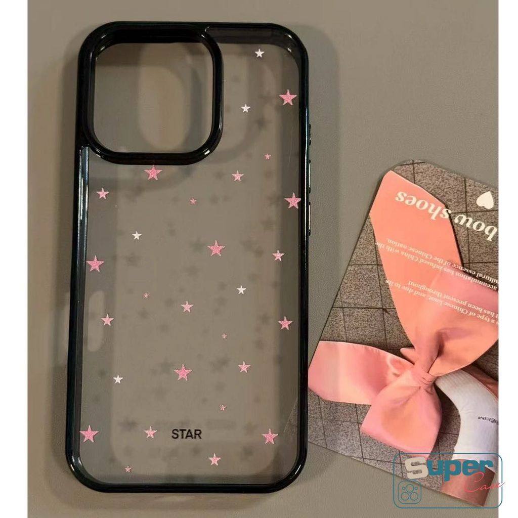 Ốp Lưng Tương Thích Cho iPhone 17 13 16 15 11 12 14 Pro Max Air 14 16 15 Plus Thời Trang Đơn Giản Dễ Thương Nhiều Màu Sắc Ngôi Sao Sang Trọng Acrylic Cover