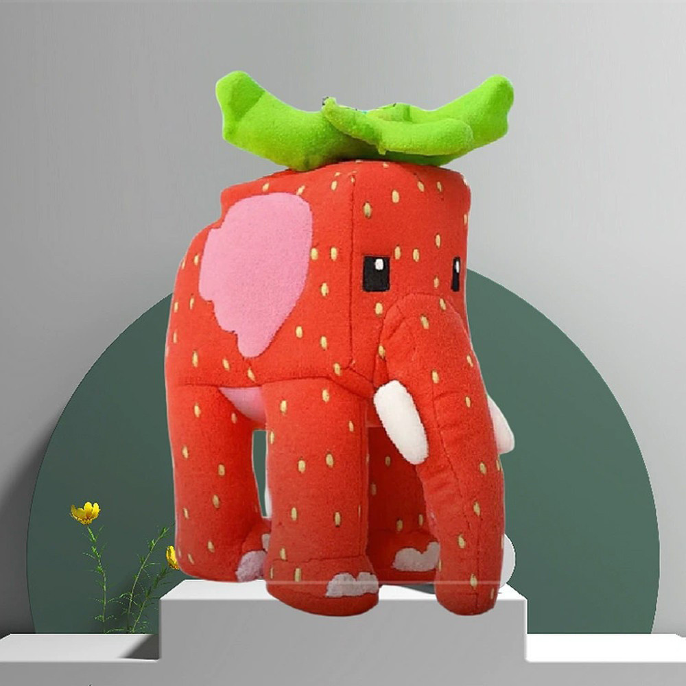 Steal A Brainrot Plushie Toys Dolls Red Strawberry Elephant Plush Stuffed Toys for Kids New Spooky Lucky Block Plushies Funny Toys Gift