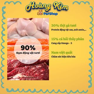 Thức ăn cho mèo hạt MOLIK 1.5KG với 8 loại topping được nướng chậm giữ nguyên dưỡng chất