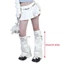 YOI Girls Punk Denims Leg Warmers Y2K Crosses Jean loe Chân Tay Goth Baggy Cuffs Mắt Cá Chân Heap Tất JK Ống Giữa S