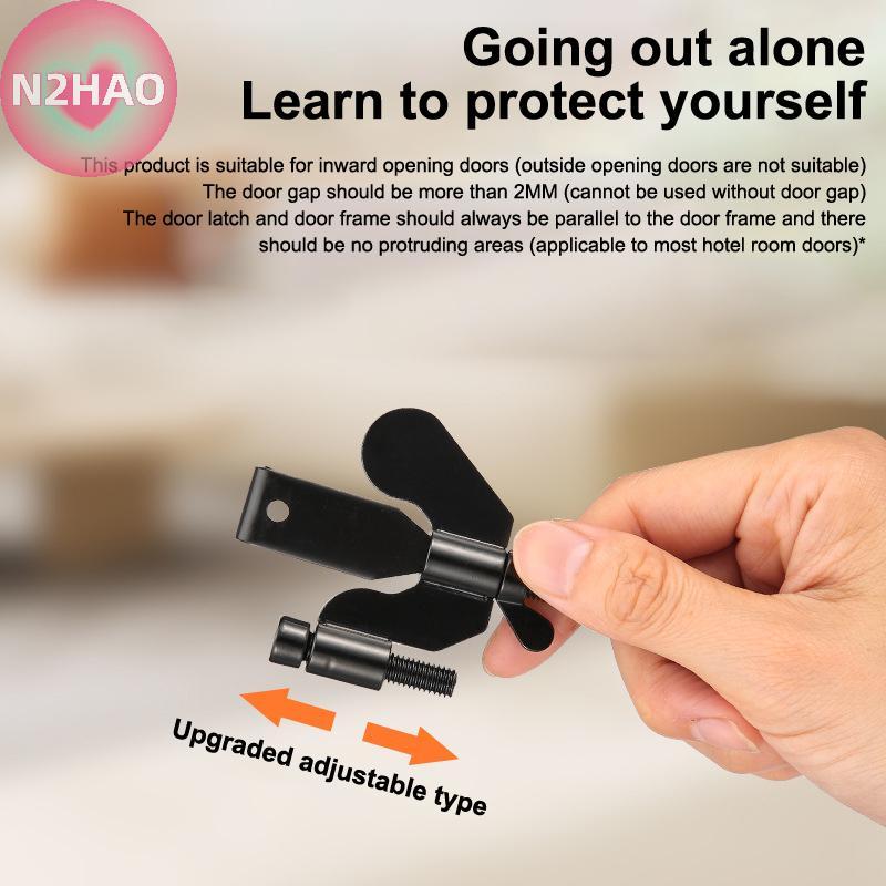 N2HAO Privacy Extra Security Lock Chống Trộm Du Lịch Bên Trong Cửa Locker Dành Cho Du Lịch Nhà Phòng Ngủ Người Ngoài n