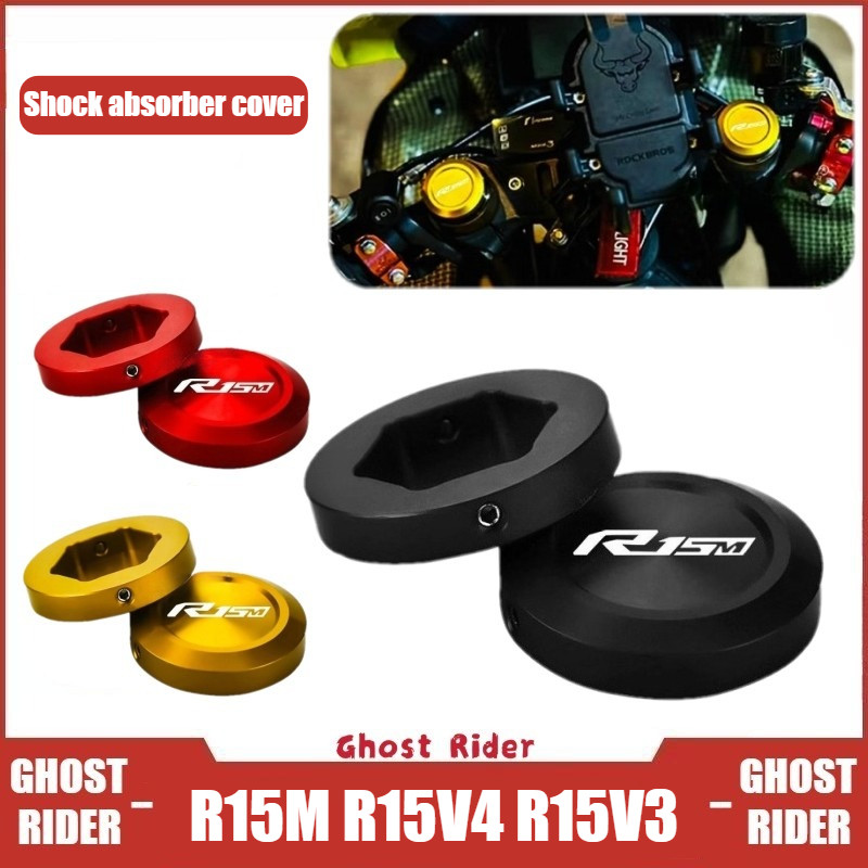 Dành Cho Xe YAMAHA YZF R15M R15 V4 V3 Sửa Đổi CNC Nhôm Trước Nĩa Điều Chỉnh Tải Trước Nắp Giảm Chấn Trang Trí Bao Phụ Kiện