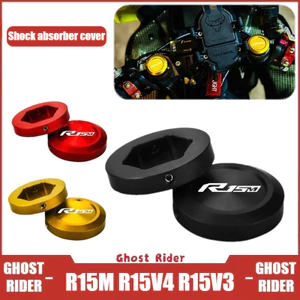 Dành Cho Xe YAMAHA YZF R15M R15 V4 V3 Sửa Đổi CNC Nhôm Trước Nĩa Điều Chỉnh Tải Trước Nắp Giảm Chấn Trang Trí Bao Phụ Kiện