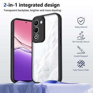 Dành cho OPPO A5 4G / 5G 2025 Ốp điện thoại cứng trong suốt Khung silicon mềm chống rơi mỏng