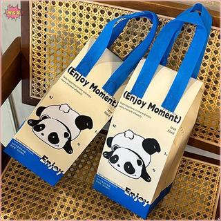 N & X 1 Chiếc Túi Giao Thực Phẩm Cách Nhiệt Họa Tiết Gấu Trúc Túi Tote Vận Chuyển Thực Phẩm Cấp Thương Mại Lớn Túi Cách Nhiệt Có Thể Tái Sử Dụng Để Mang Thực Phẩm.